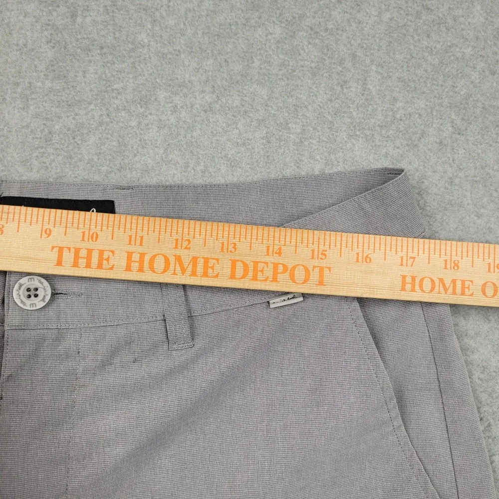 Travis Mathew Golf Shorts Mens 34 Gray Beck Performance Stretch Tech Casual